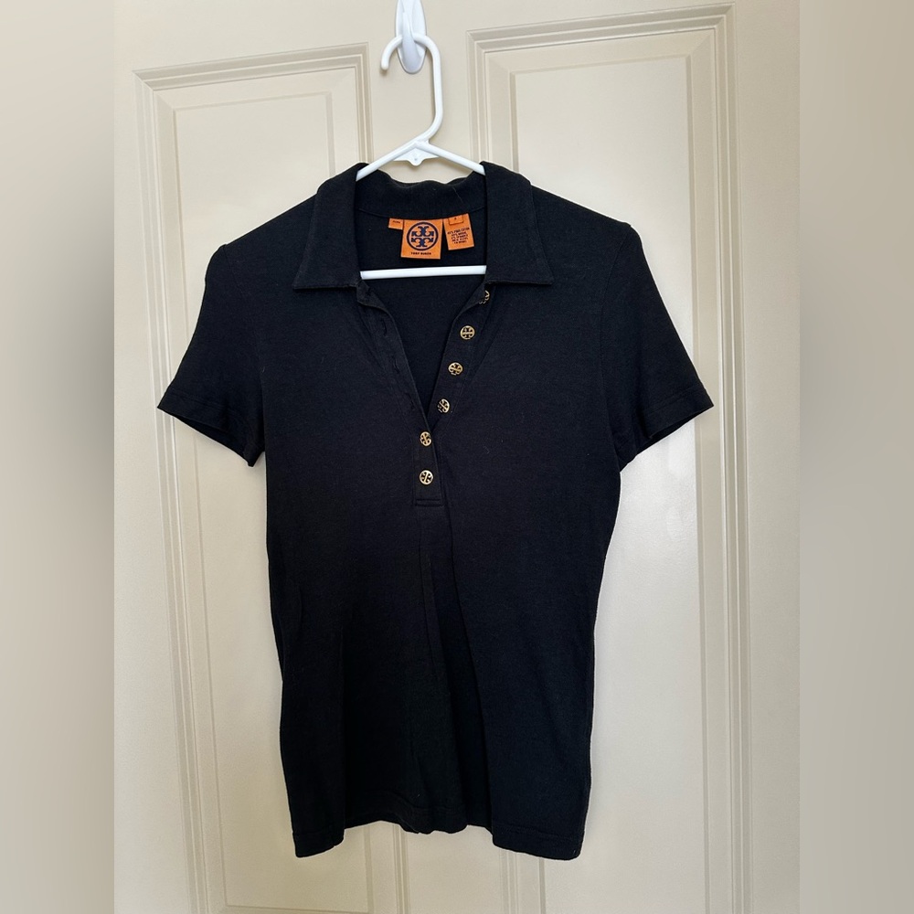 TORY BURCH Pima cotton polo shirt
